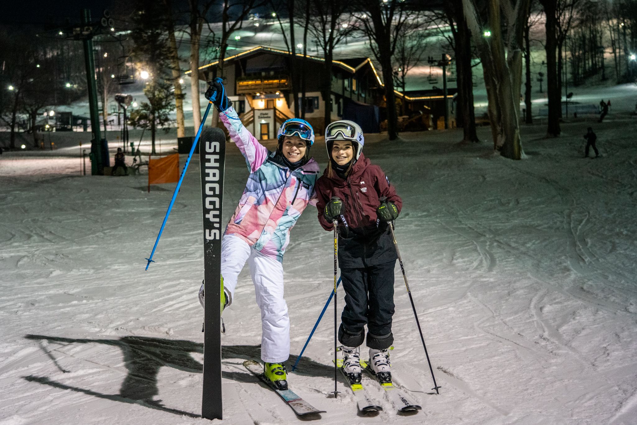 Girls on the Ski Hill