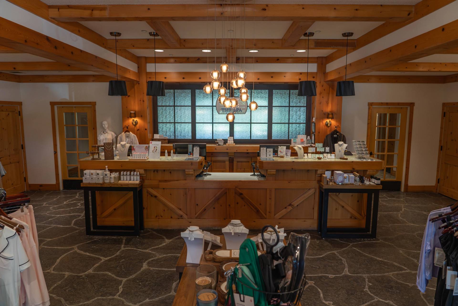 checking in for treatment at The Spa at Boyne Mountain