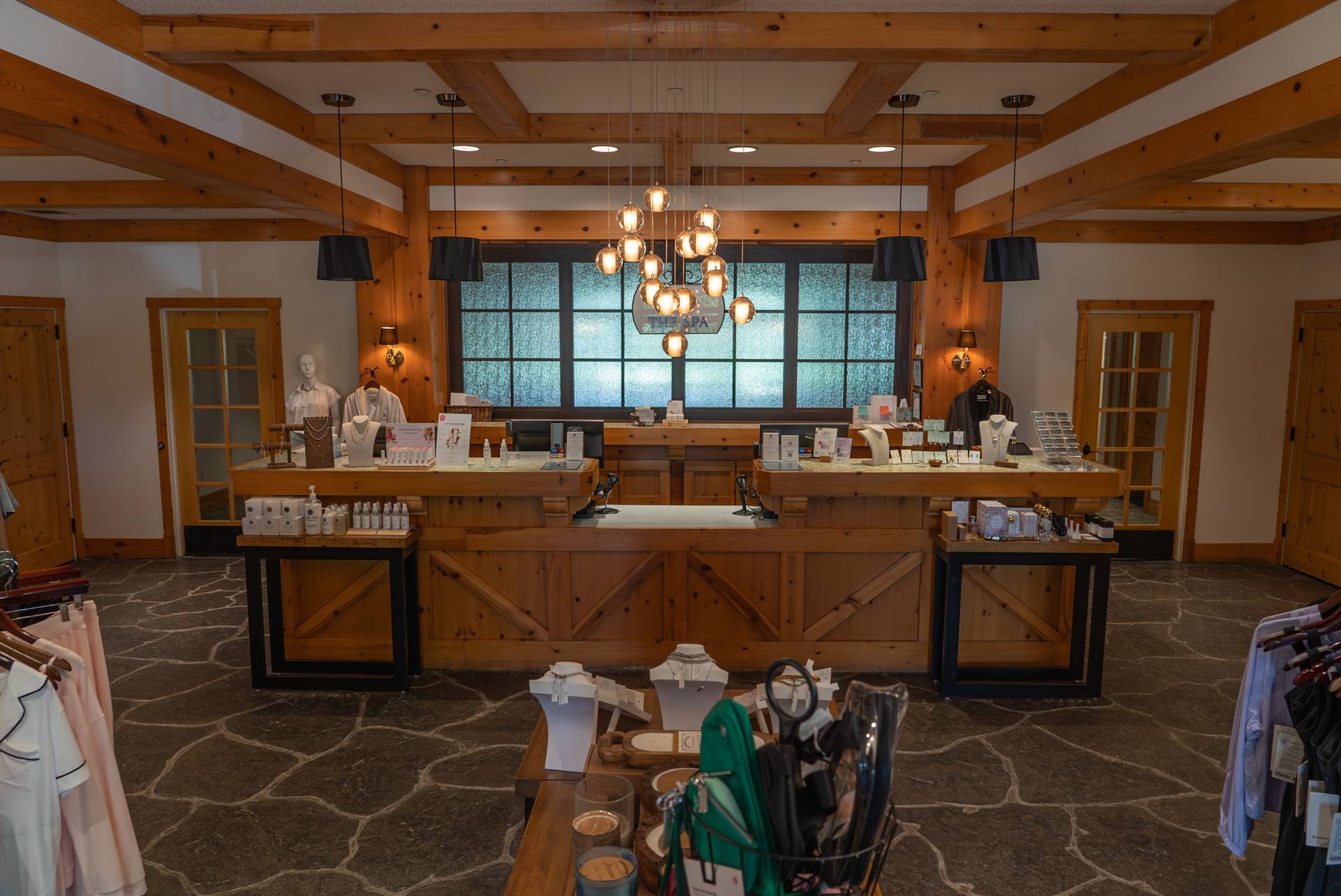 checking in for treatment at The Spa at Boyne Mountain