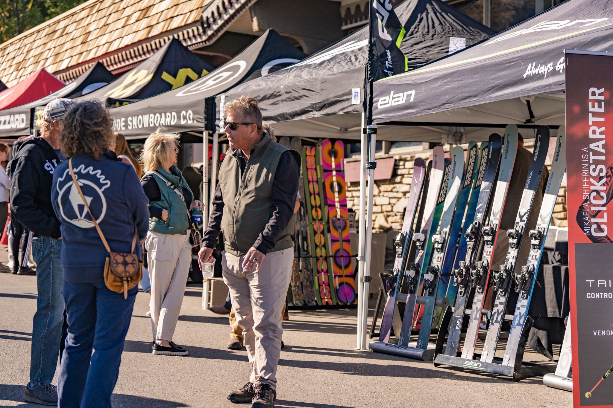 Ski vendor tents 