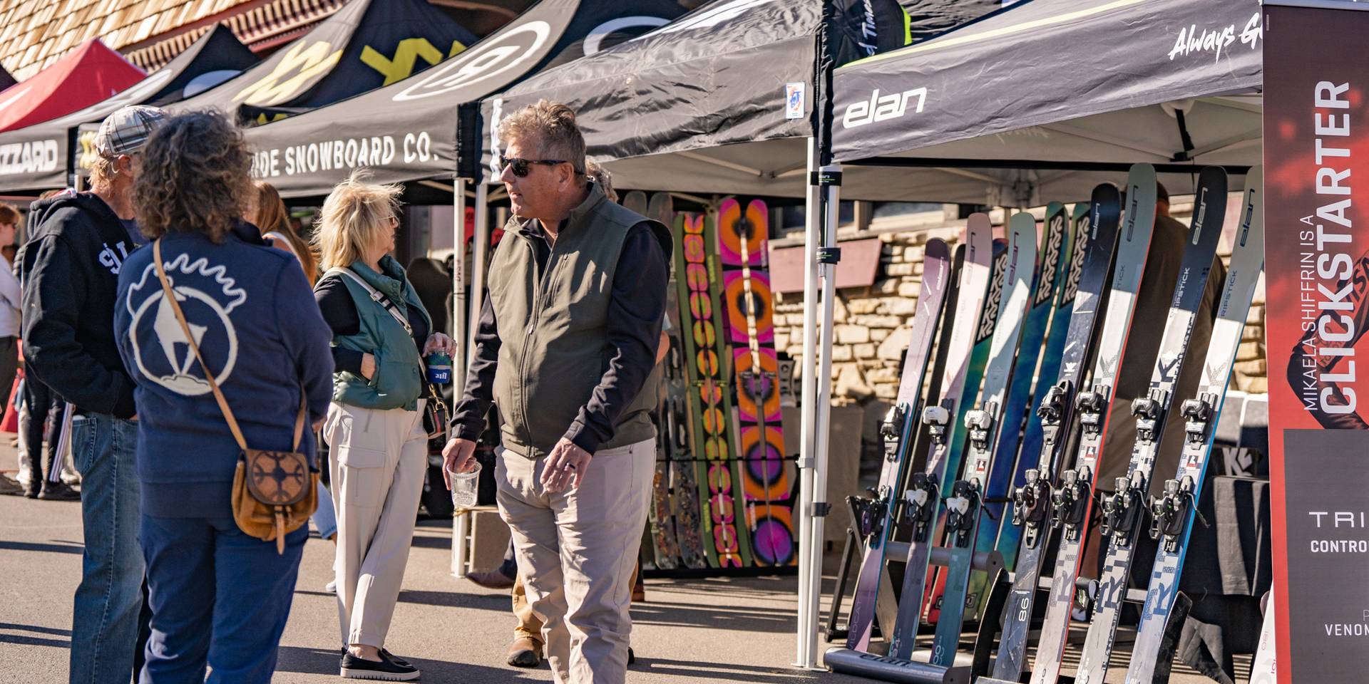 Ski vendor tents