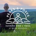 Yoga at sunrise on top of Boyne Mountain