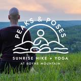 Yoga at sunrise on top of Boyne Mountain