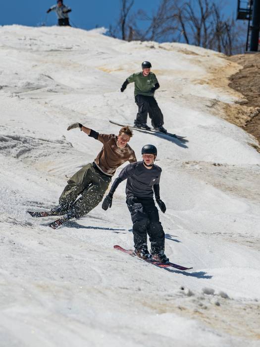 riding the wiggle on victor glacier
