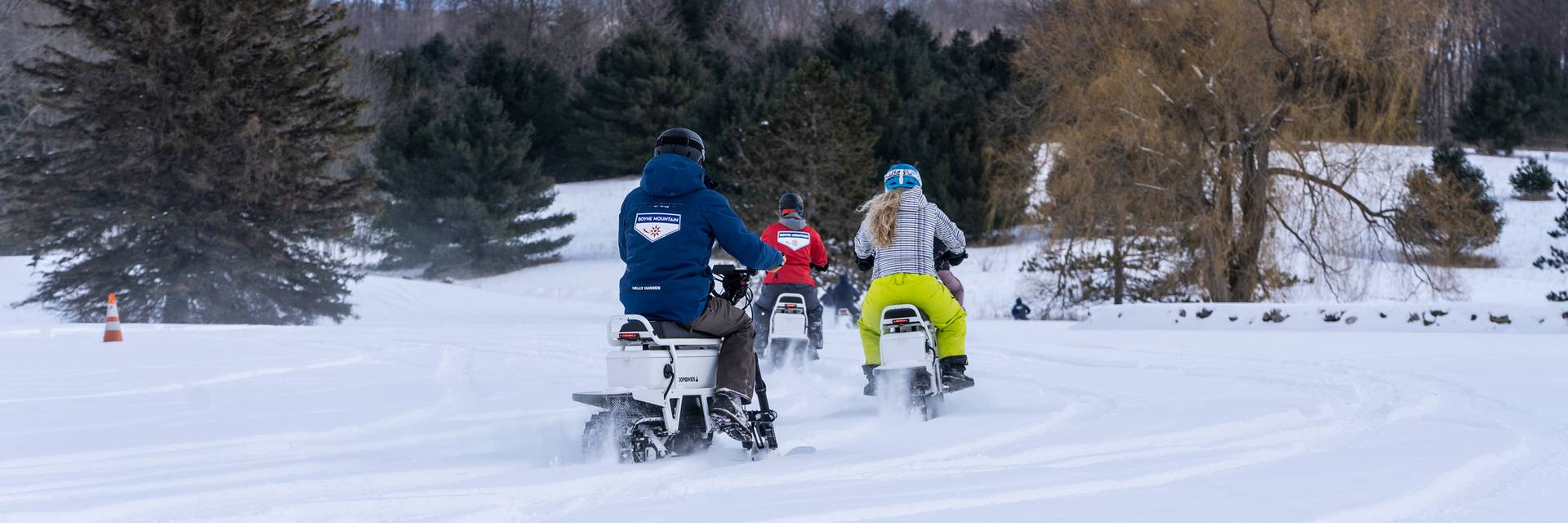 Group on MoonBikes at Boyne Mountain Resort