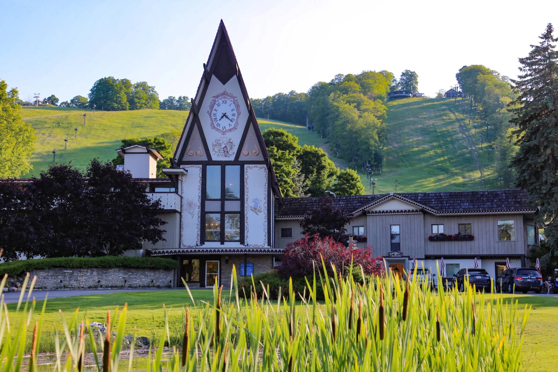 Front view of Clock Tower Lodge