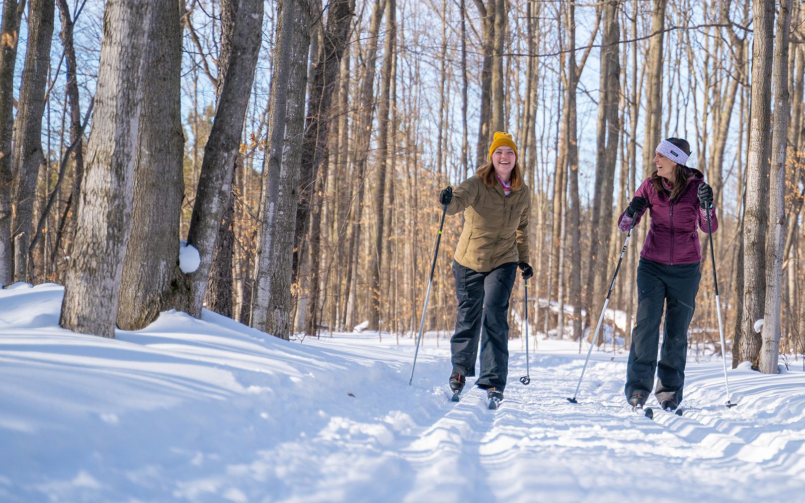 women on nordic trails
