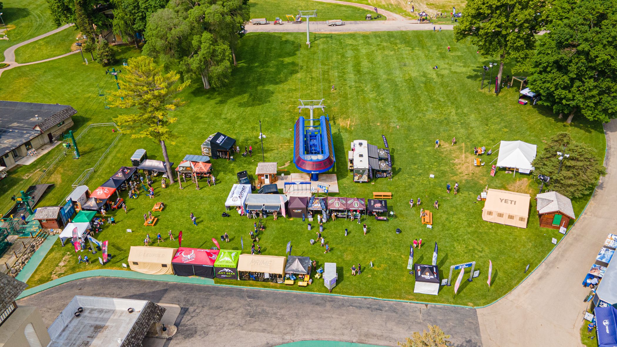 vendors setup at total archery challenge