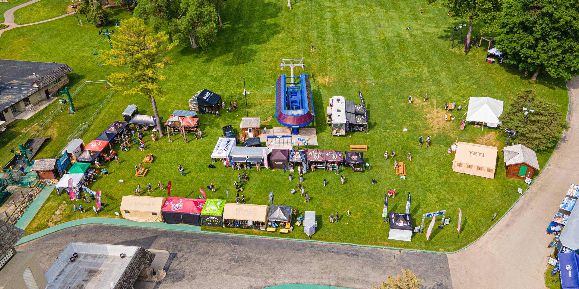 vendors setup at total archery challenge