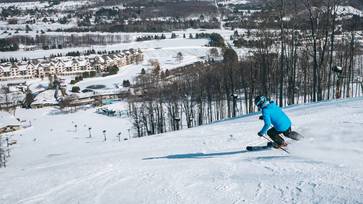 Bluebird morning at boyne mountain