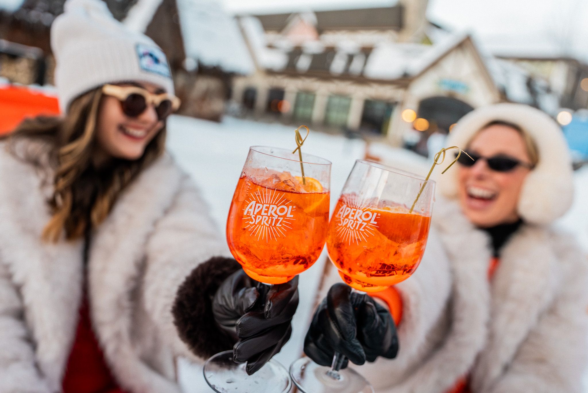 friends with aperol at boyne mountain