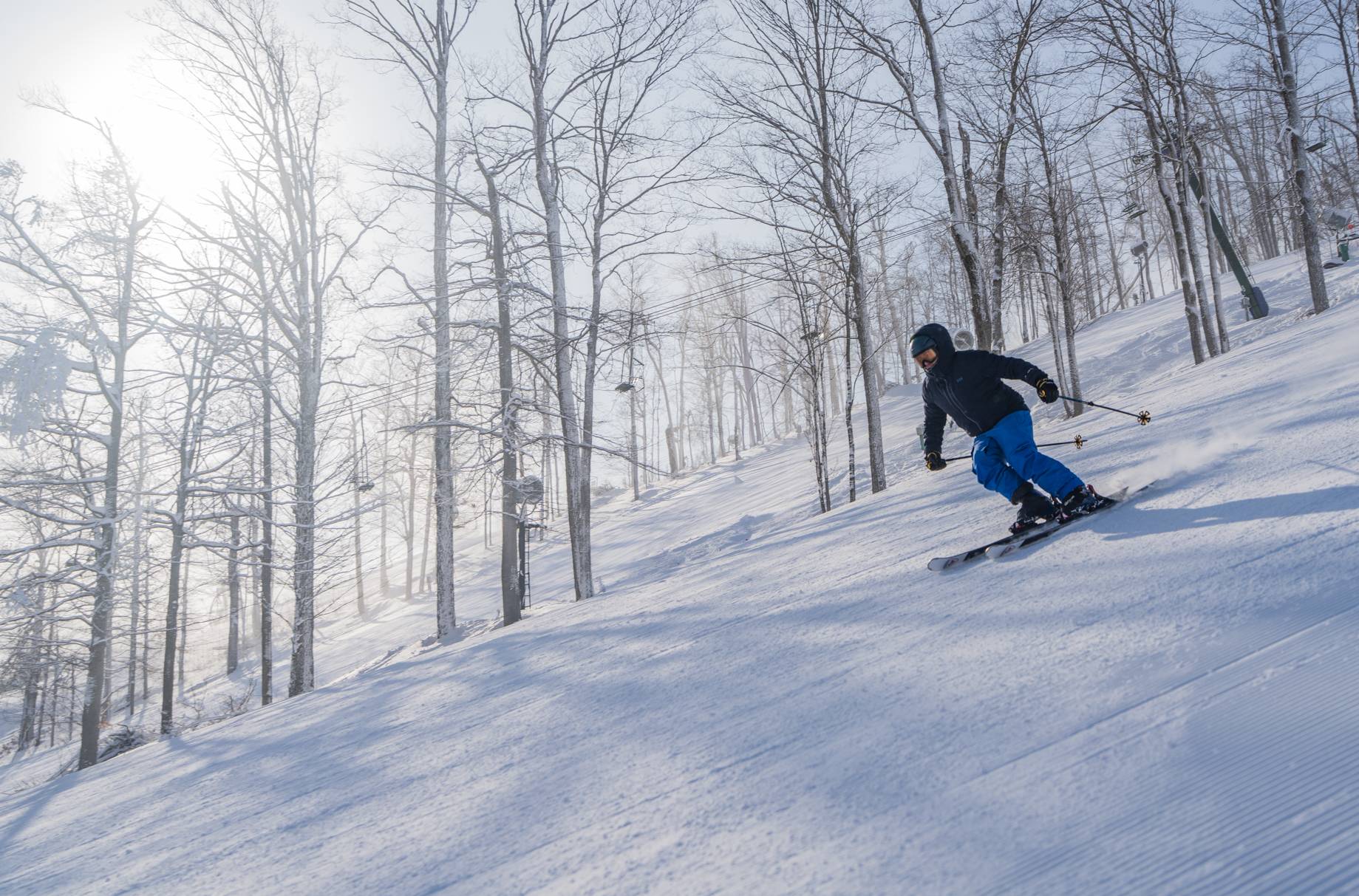 skier at boyne mountain