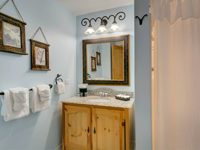 Bathroom in the St Anton Suite.