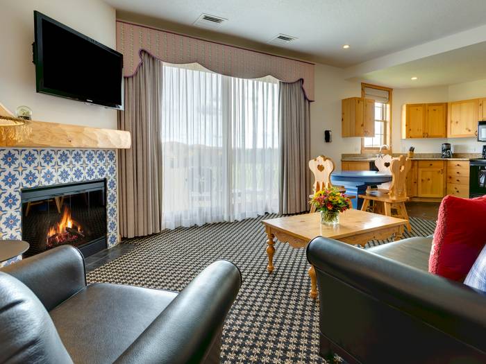 Living room area inside St Anton Suite.