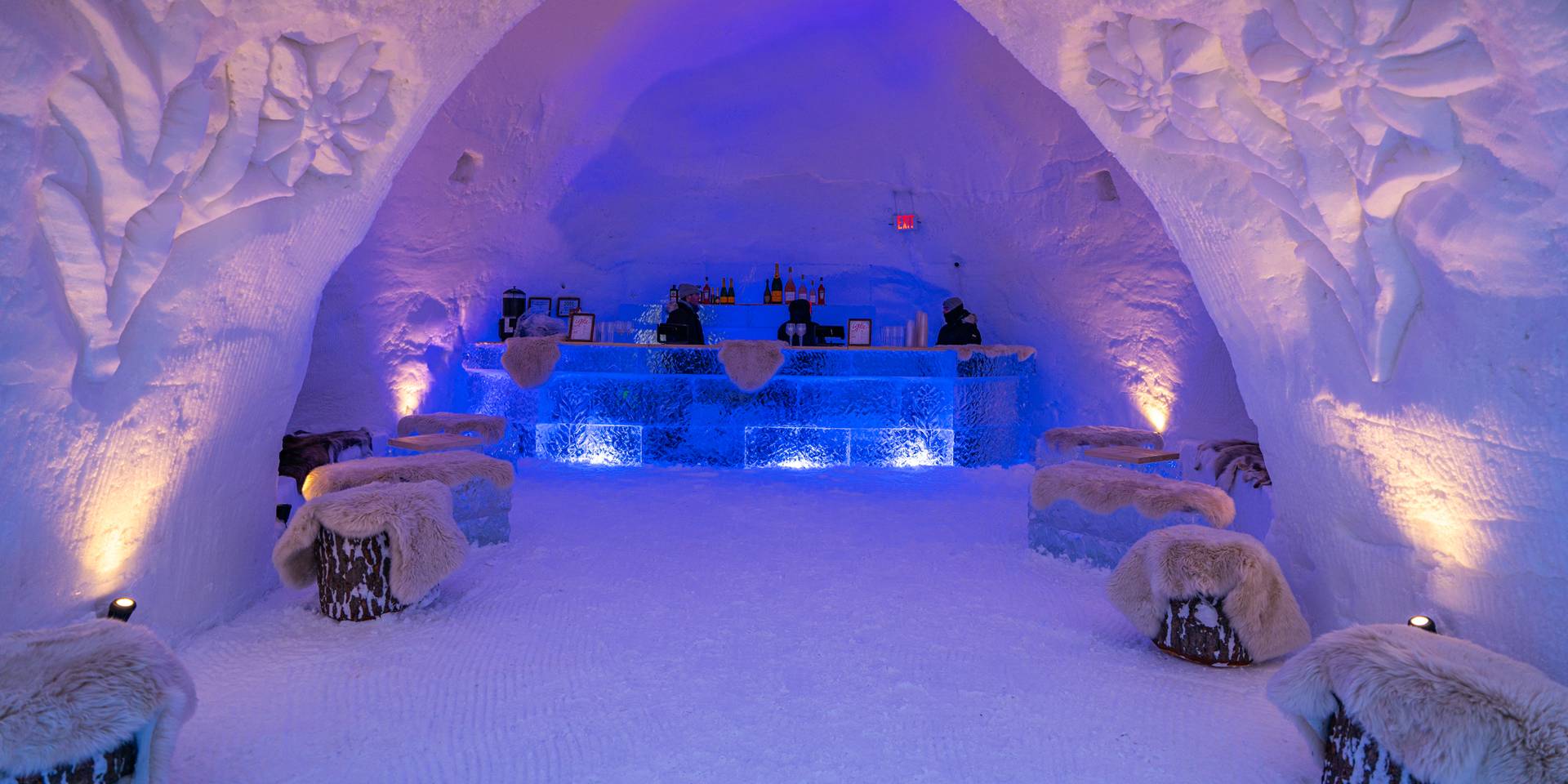 inside of Iglu Boyne Mountain