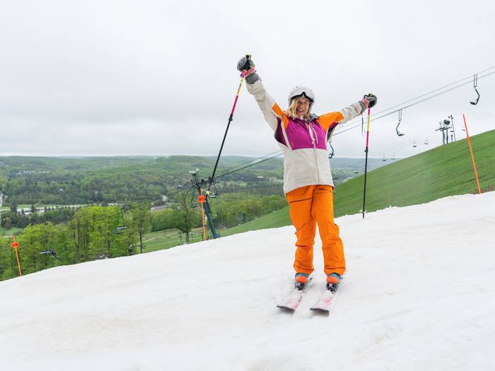janice on the glacier