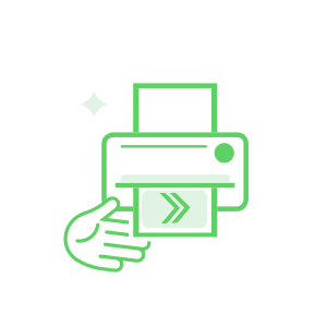 Ship Sticks icon displaying a label printer
