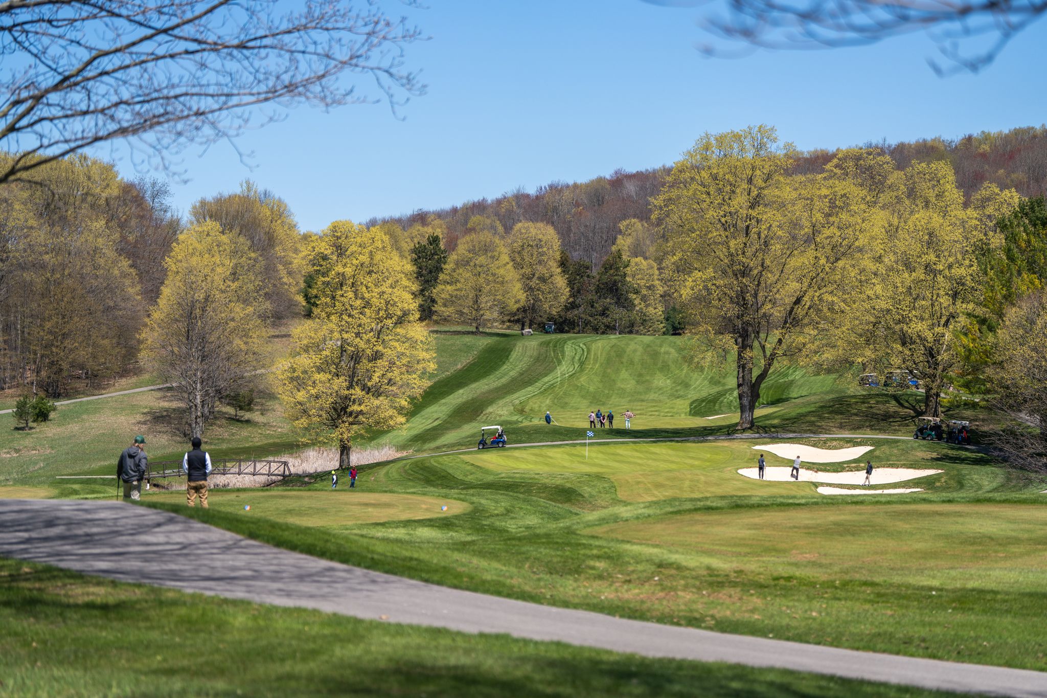 spring golf course at boyne mountain