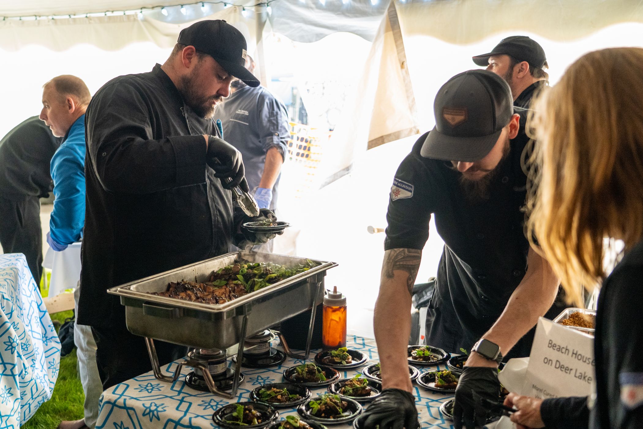 boyne mountain booth at taste of morels competition