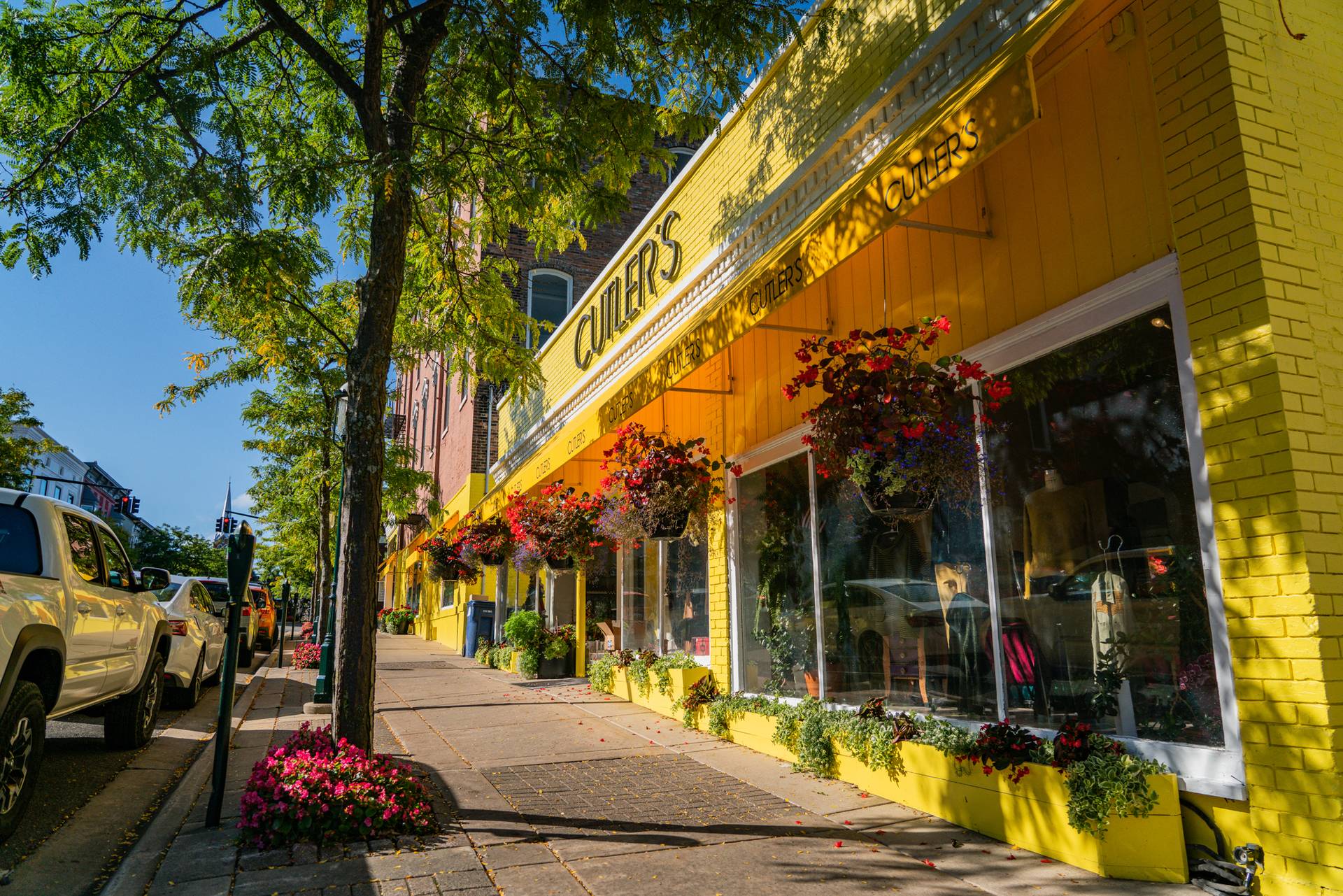 downtown petoskey in the summer