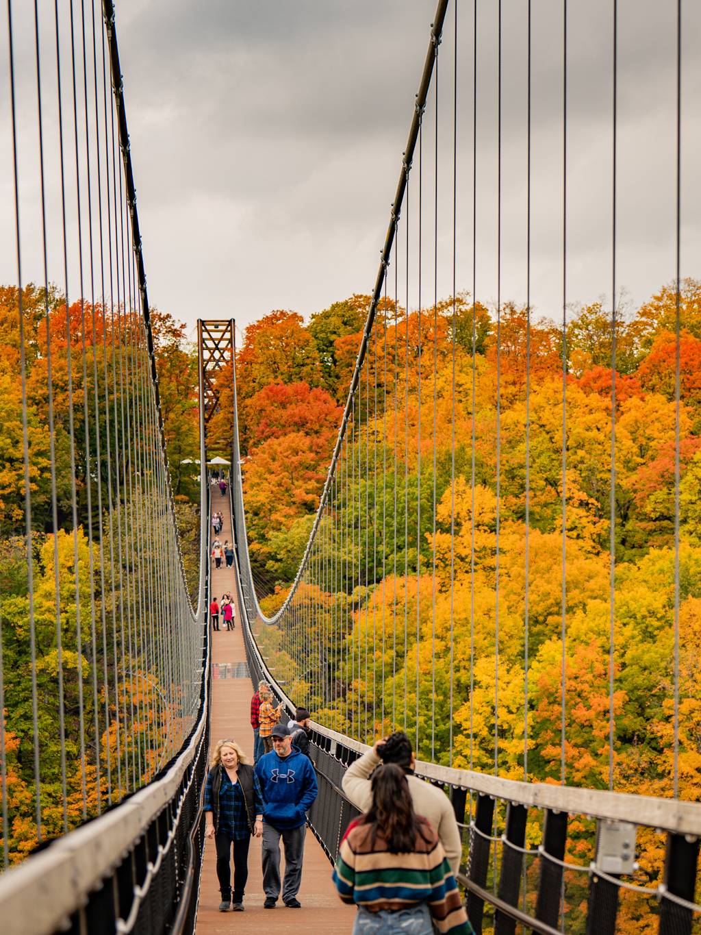 SkyBridge Michigan at Boyne Mountain in fall