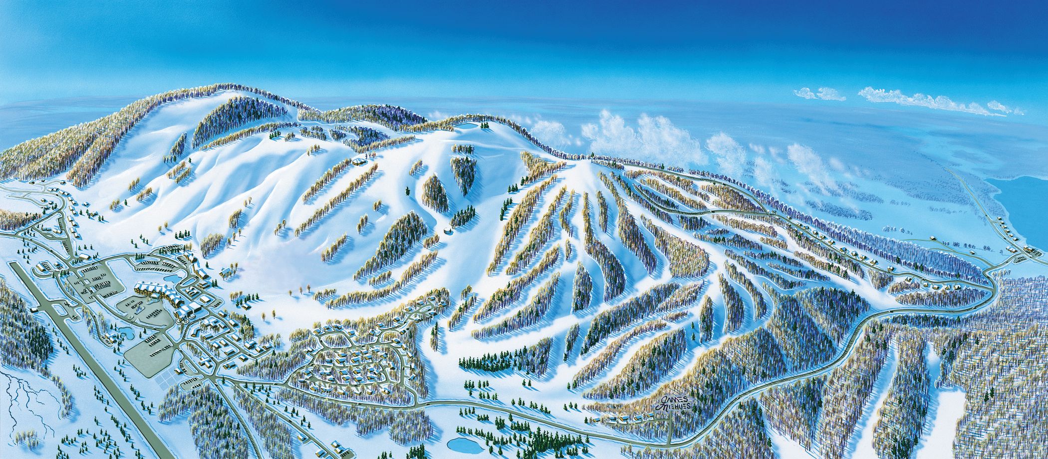 James Niehues map of Boyne Mountain