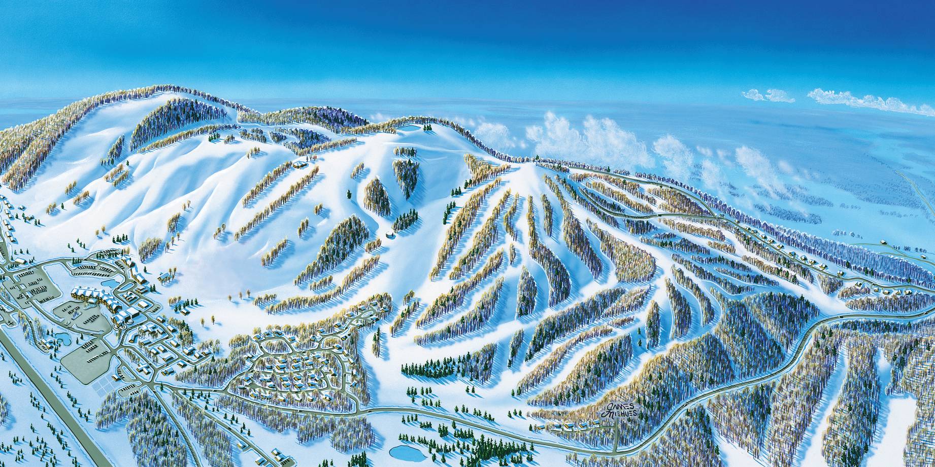 James Niehues map of Boyne Mountain