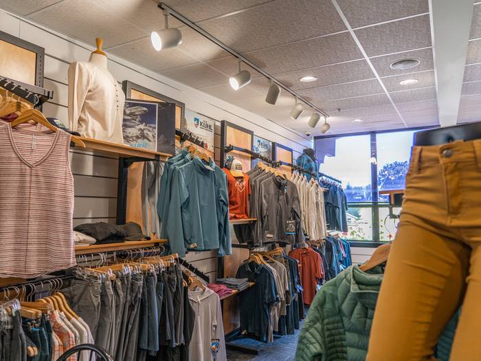 Boyne Country Sports clothing racks