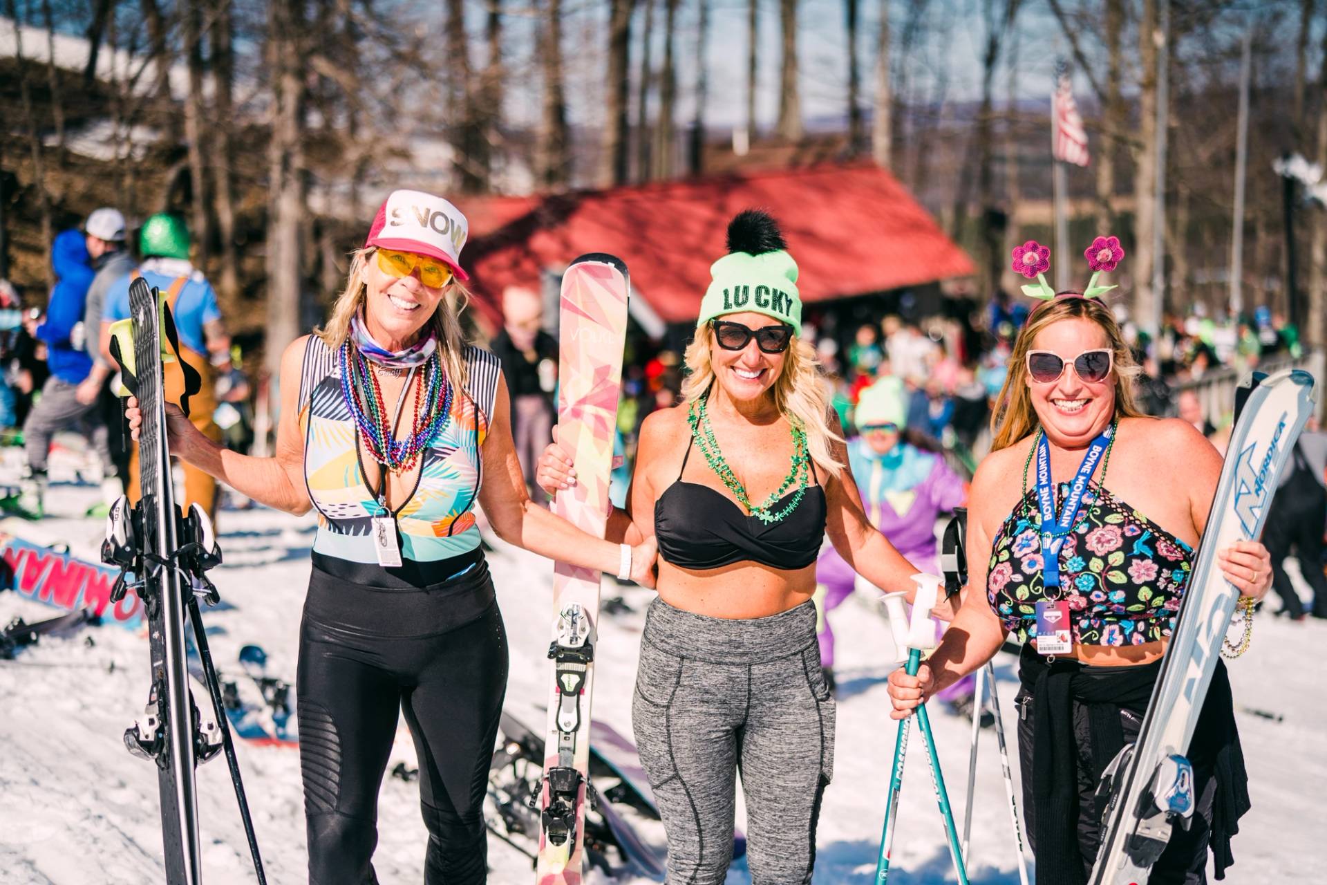 Ladies at the Carnival on hill party