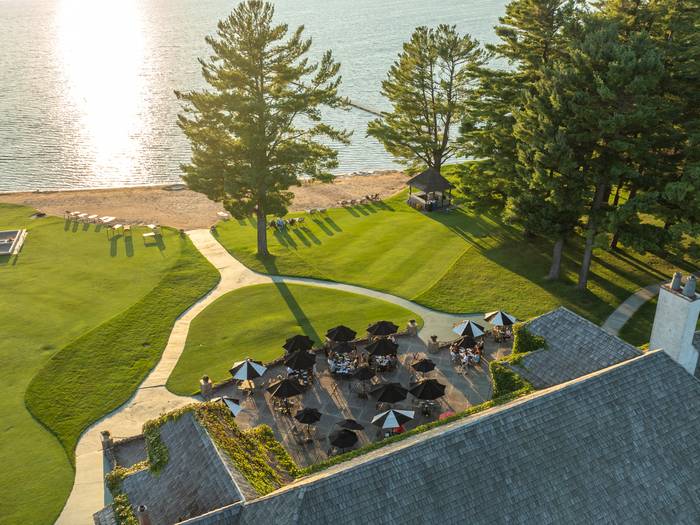 patio at the beach house