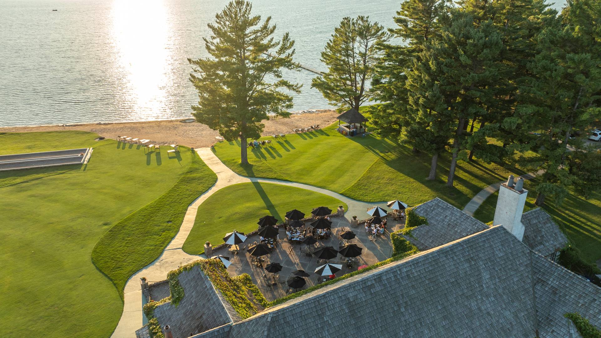 Patio view of the beach house