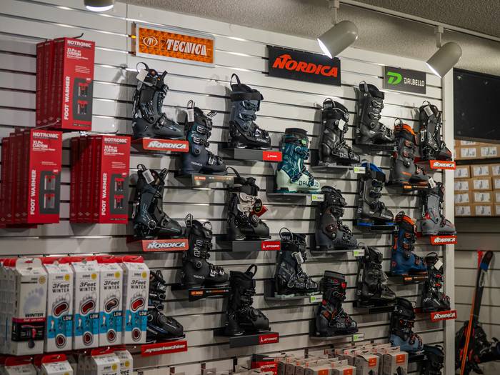 Boot display at Boyne Country Sports