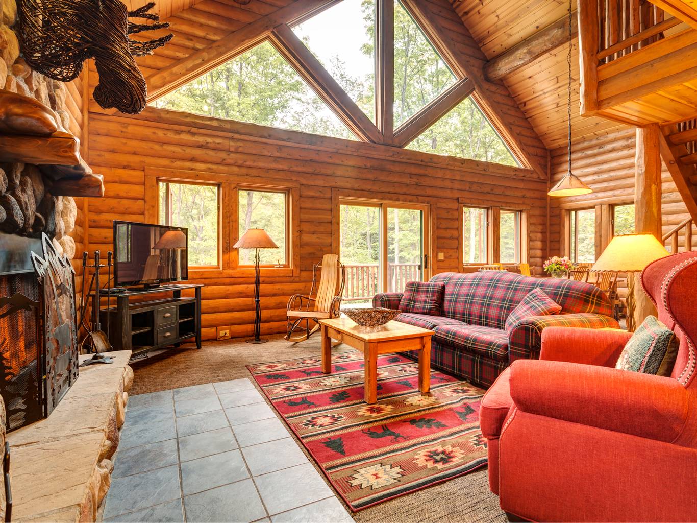 Mountain Cabins living area