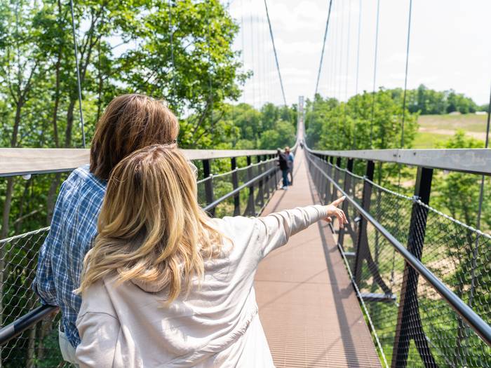 skybridge michigan in the summer