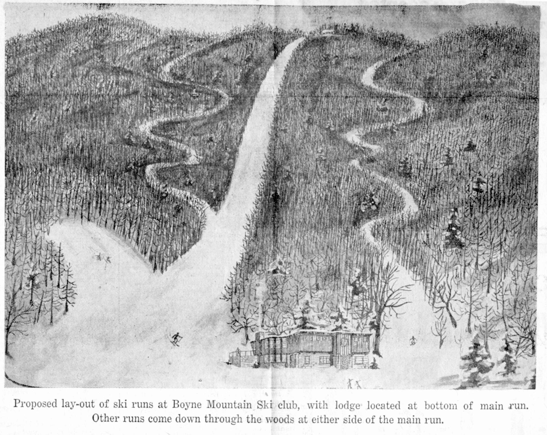 Archive map of Boyne Mountain