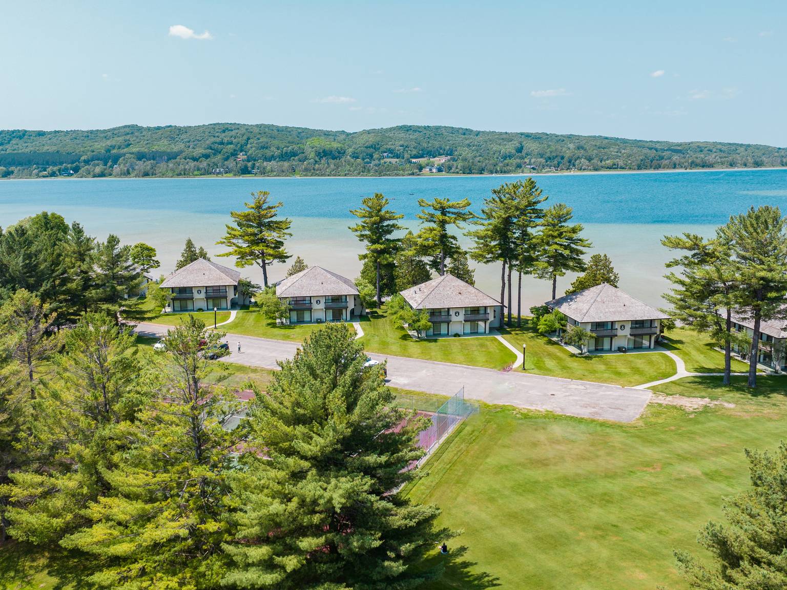 deer lake villas aerial view