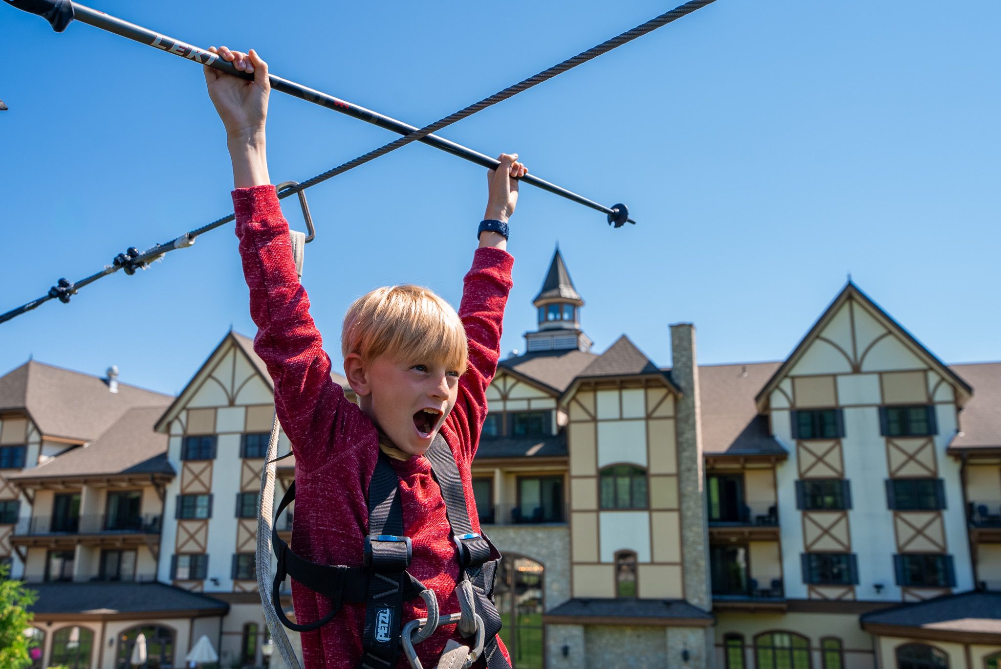 home alone on the zipline tour