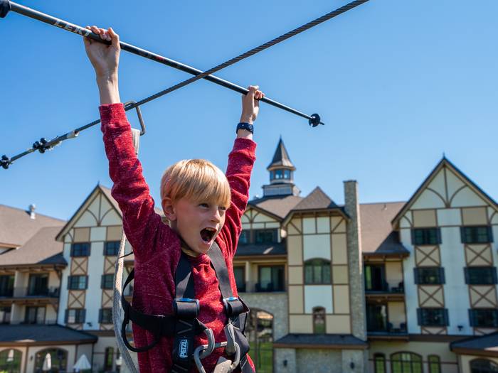 home alone on the zipline tour