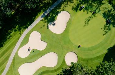 golf grounds crew working