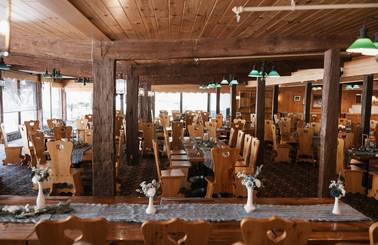 stein eriksen's restaurant wedding setup
