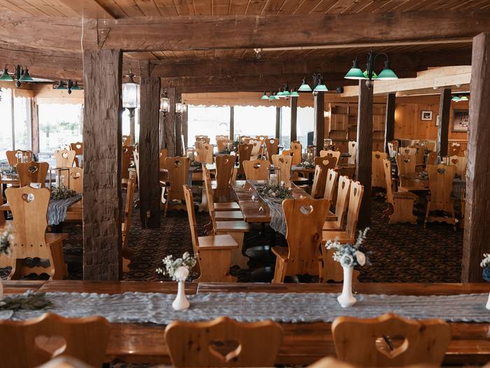 Stein Eriksen's inside wedding view