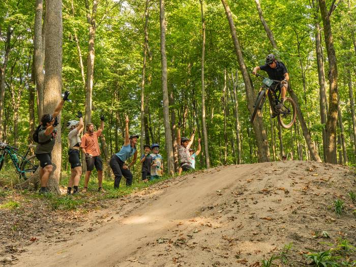Jump line at Boyne Forest