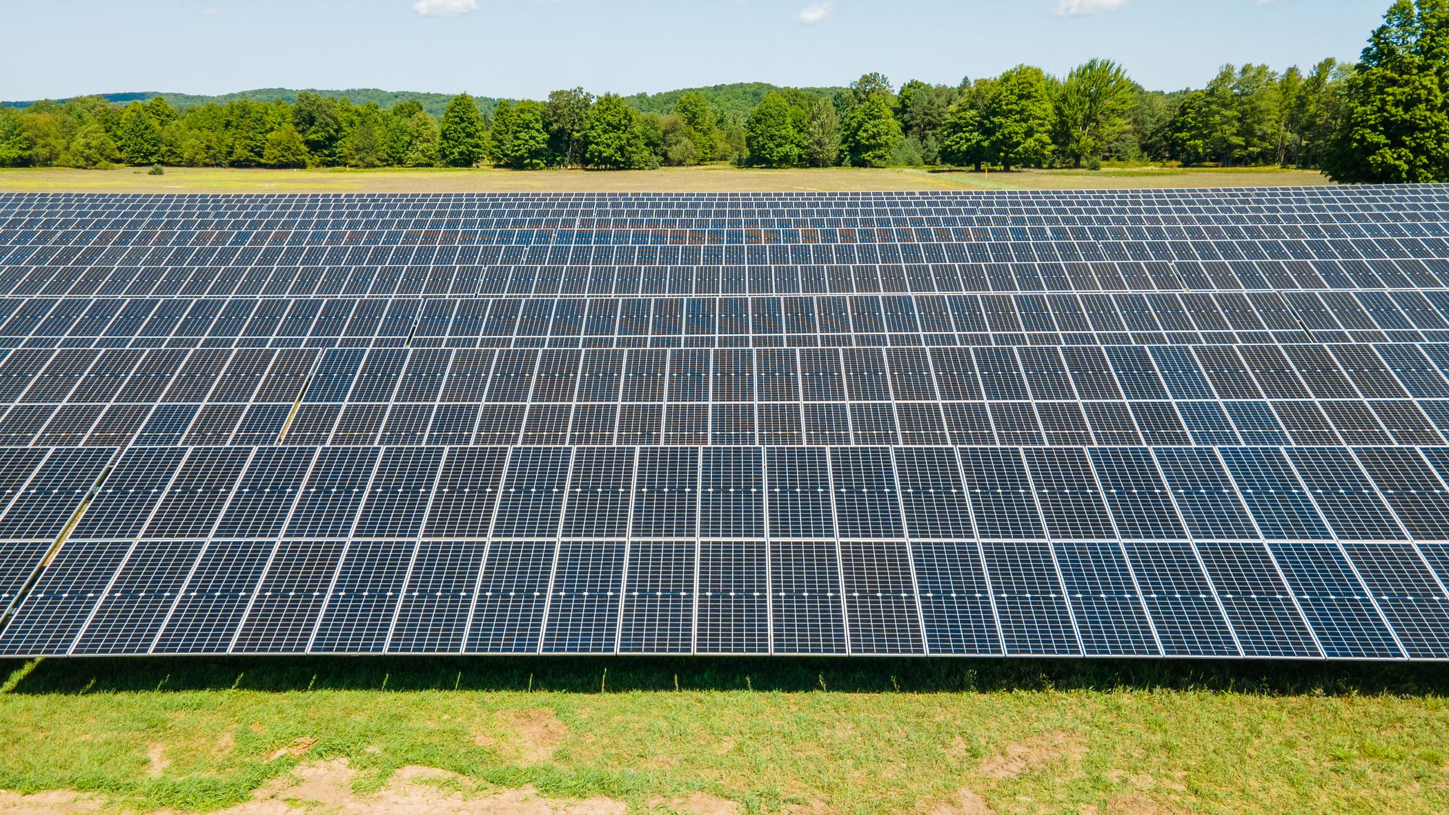 Solar panel array at Boyne Mountain Resort