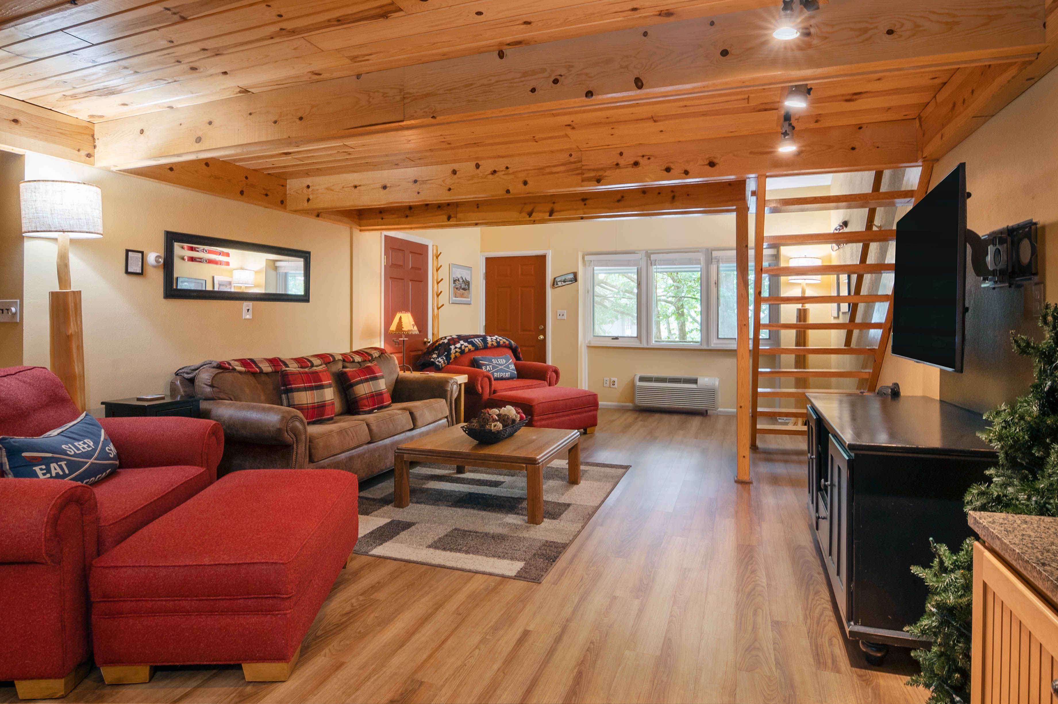 living area inside mountain villa