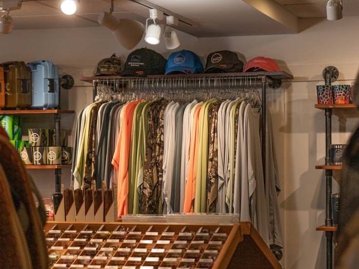 Selection of logo wear at Boyne Outfitters