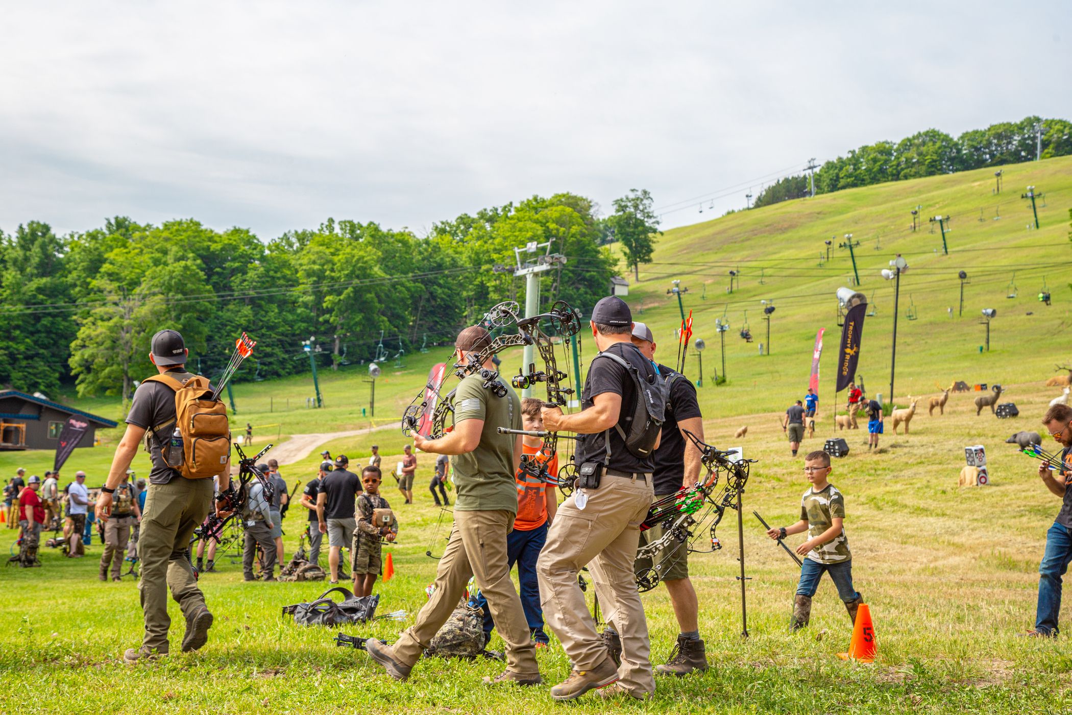 participants shooting in the base area