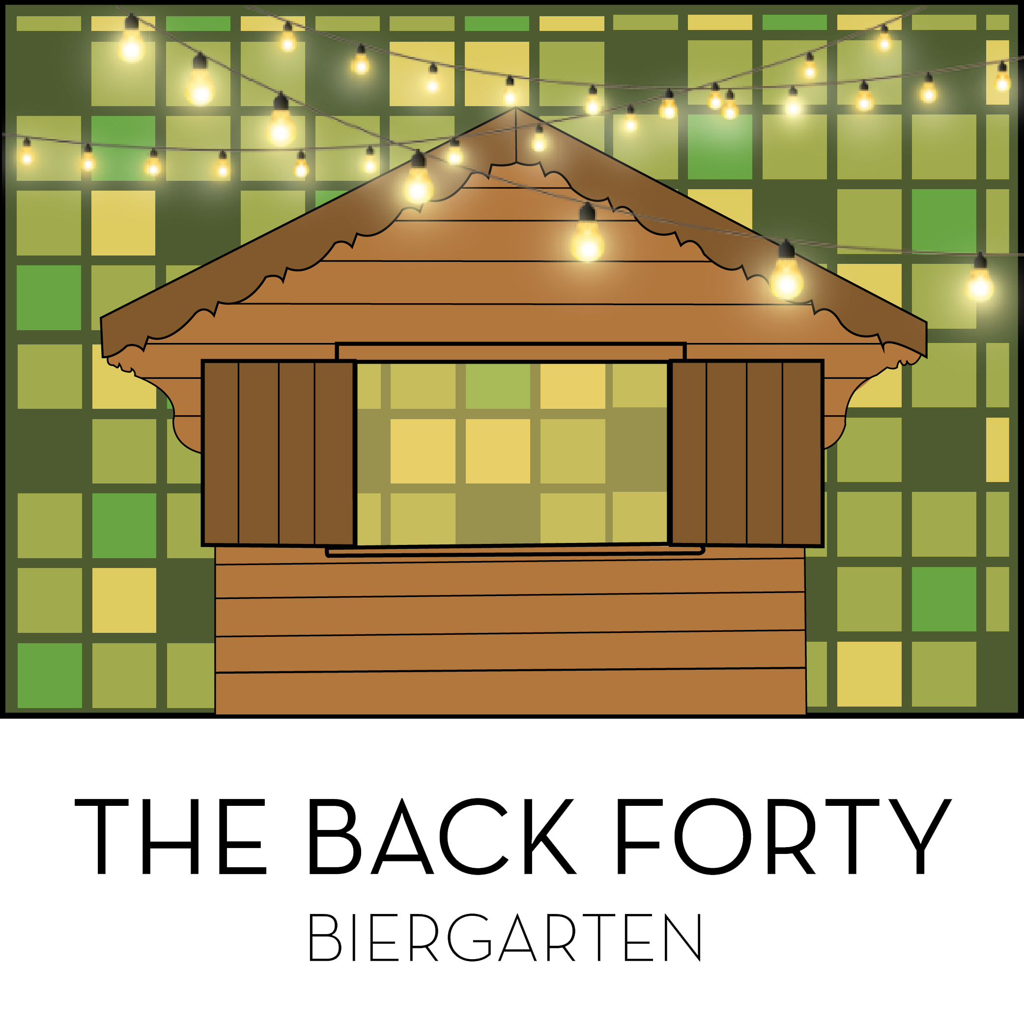 The Back Forty Biergarten logo