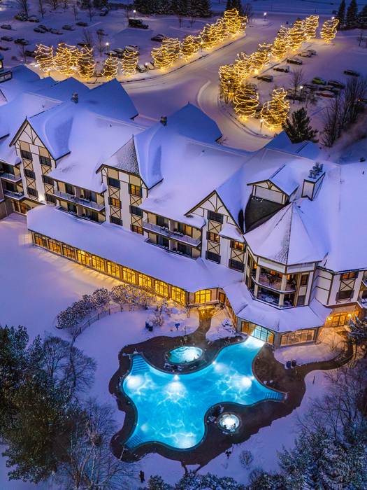 outdoor pool in winter