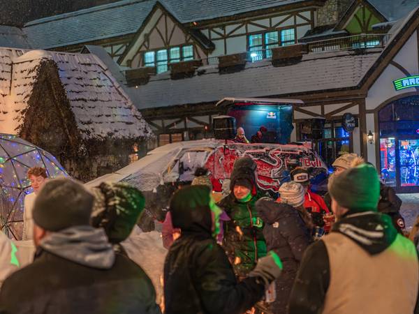 Red Bull truck in the back forty