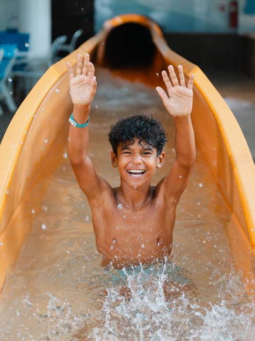 boy coming out of the Big Couloir